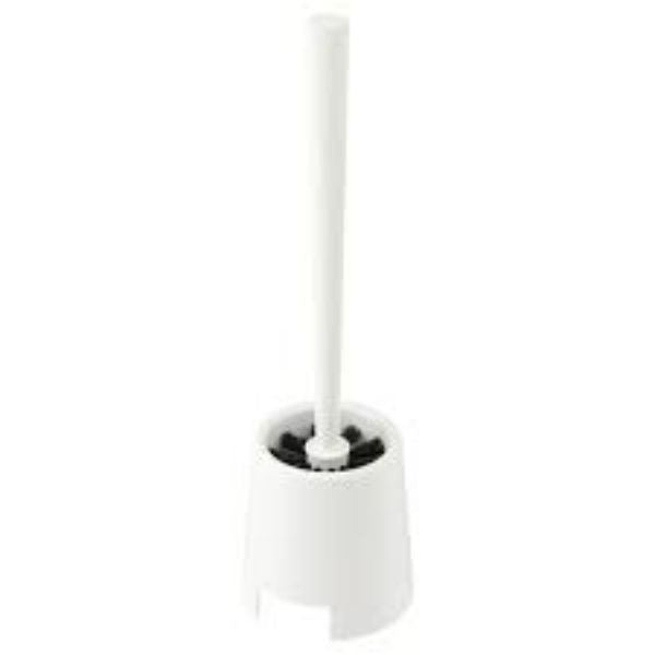 Ikea BOLMEN Toilet Brush and Holder, White