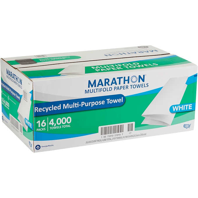 Marathon 1-Ply Multifold White Paper Towels