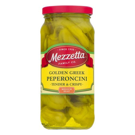 Mezzetta Sliced Golden Greek Peperoncini, 16 oz