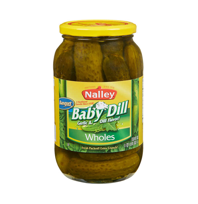 Baby Dill Wholes Pickles/Nalley
