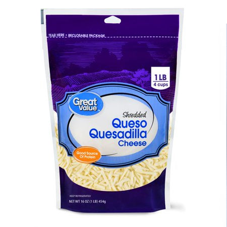 Great Value Shredded Queso Quesadilla Cheese