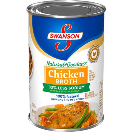 Swanson 33% Less Sodium Chicken Broth 14.5 oz