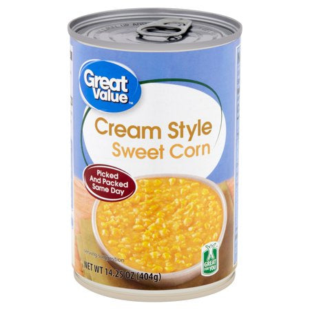 Great Value Cream Style Sweet Corn