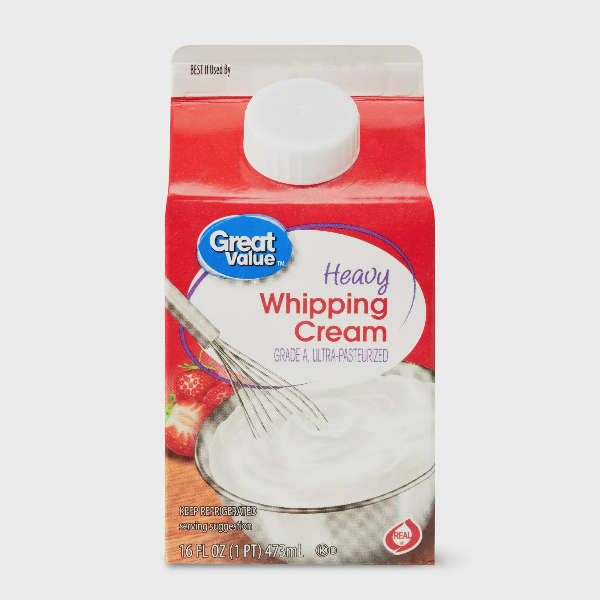 Great Value Heavy Whipping Cream, 16 oz