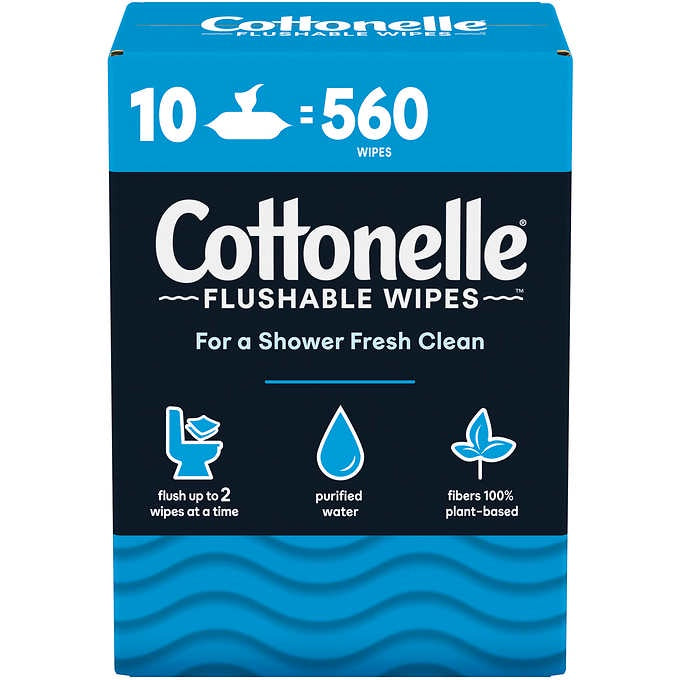 Cottonelle Fresh Care Flushable Wipes, 56 count