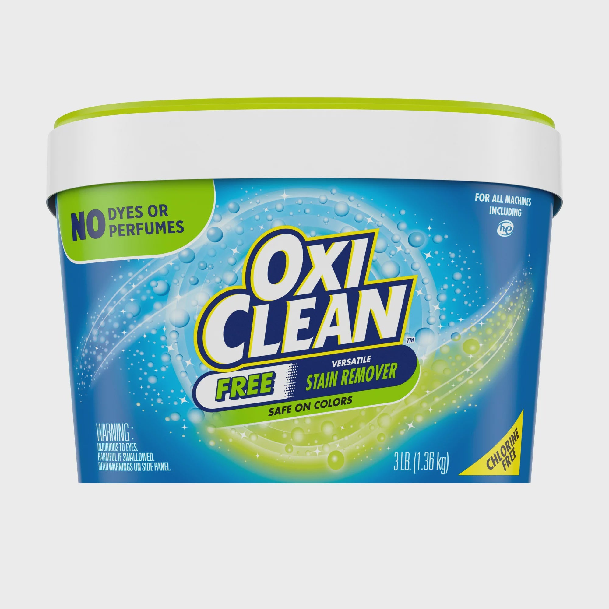 OxiClean Versatile Stain Remover Powder Free, Laundry Stain Remover, 3 Lbs