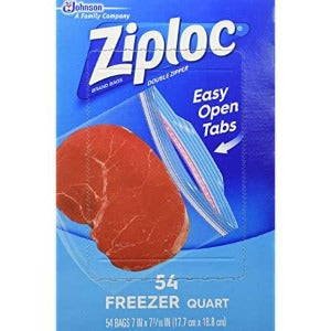 Ziploc Quart Freezer-Safe Bags