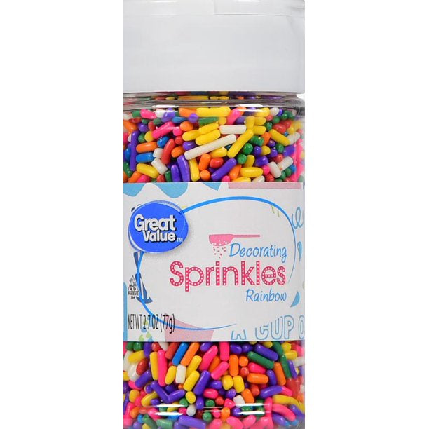 Great Value Rainbow Decorating Sprinkles