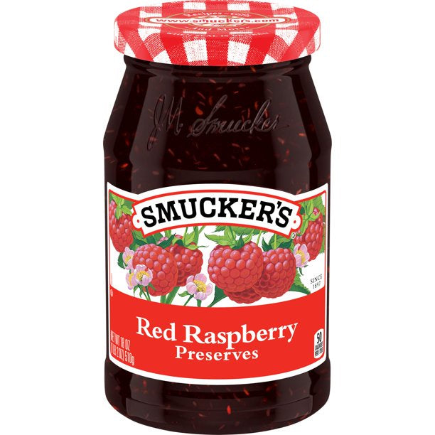 Smucker's Red Raspberry Preserves 18 oz.