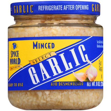 Spice World Minced Garlic in Water