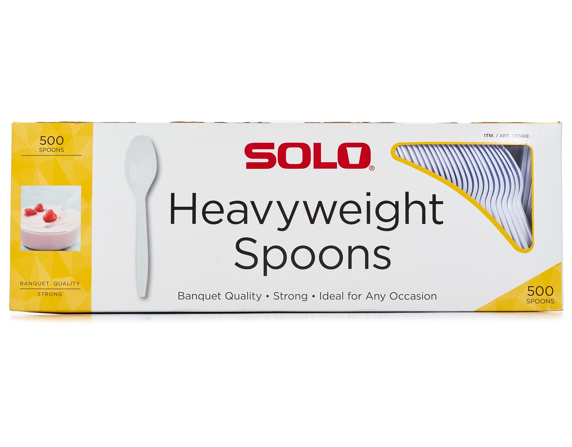 Solo Heavyweight Plastic Spoons, 500ct