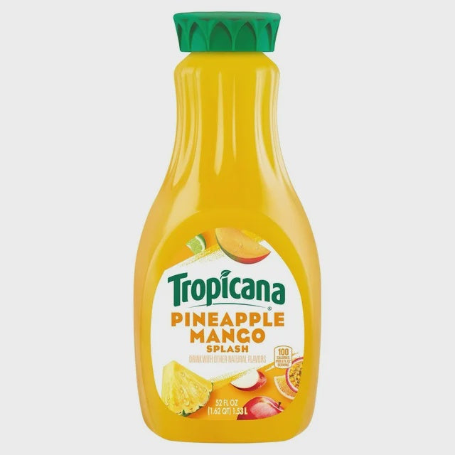 Tropicana Pineapple Mango Splash Juice, 52 oz