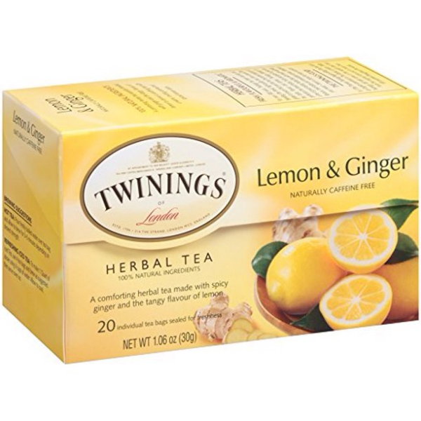 Twinings of London Lemon & Ginger Herbal Tea, 20ct