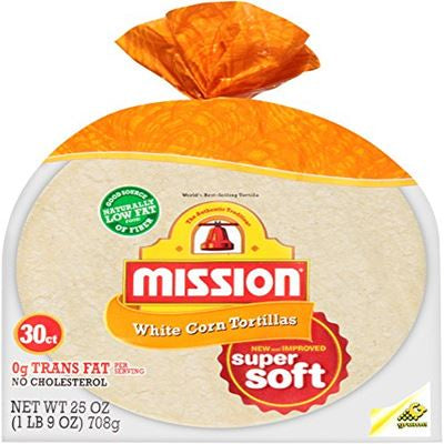 Mission Super Soft White Corn Tortillas 30ct
