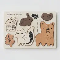 Wee Gallery Wooden Tray Puzzle / Woodland Animals
